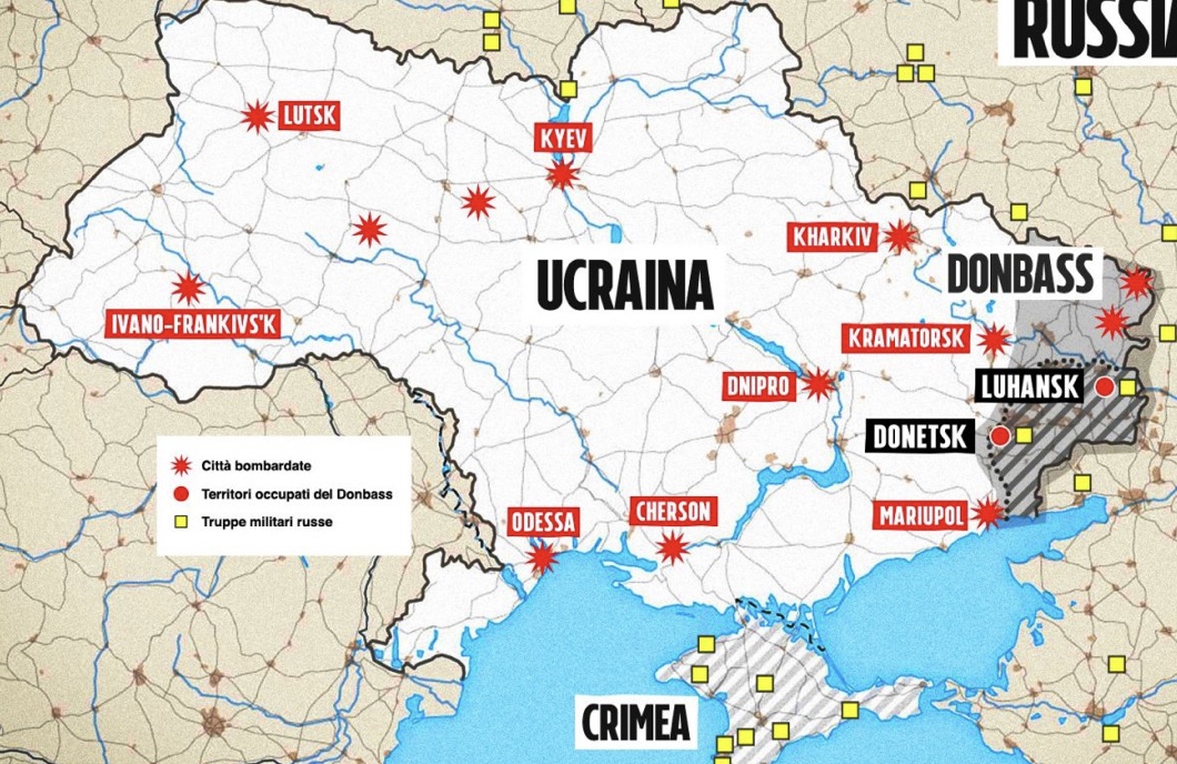 Mapa guerra ucrania interactivo hoy