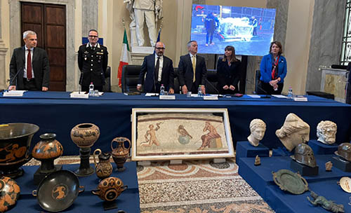 Martedì 28 maggio a Roma presentazione opere rimpatriate dagli Stati Uniti dai Carabinieri TPC