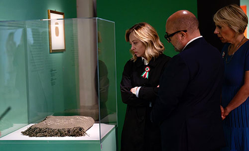 Festa della Repubblica, Presidente Meloni in visita a mostra Mazzini al Vittoriano con Ministro Sangiuliano