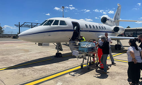 Aeronautica Militare: neonata trasportata d’urgenza a Genova con velivolo del 31° Stormo