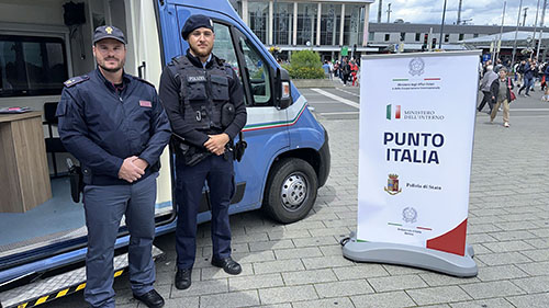 La Polizia di Stato agli Europei 2024 in Germania