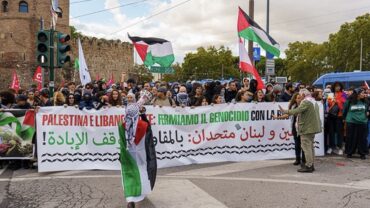 manifestazione pro palestina a Roma