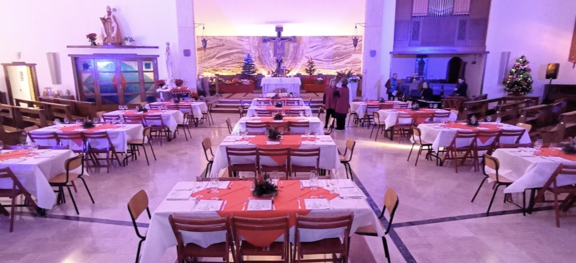 Forti emozioni al pranzo di Natale alla parrocchia San Bruno di Colleferro